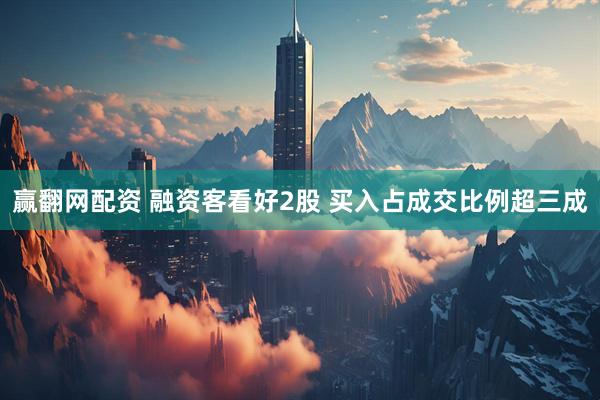赢翻网配资 融资客看好2股 买入占成交比例超三成